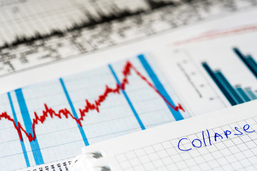 Stock market crash, collapse of quotations