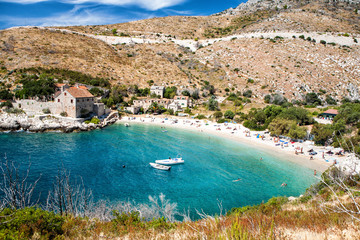 Croatia, Adriatic sea background beach