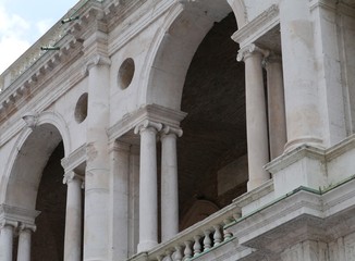 Fototapeta premium A detail of the saint Vincent church in Vocenza in Italy
