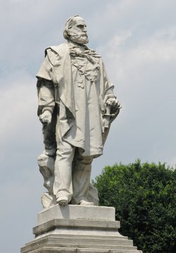 Statue of Andrea Palladio in Vicenza in Italy