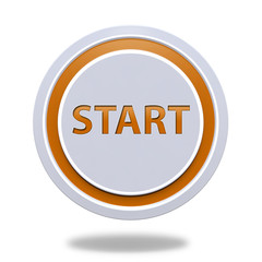 start circular icon on white background