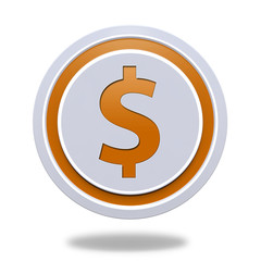money circular icon on white background