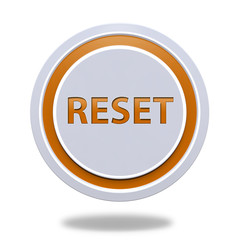 reset circular icon on white background