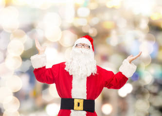 man in costume of santa claus