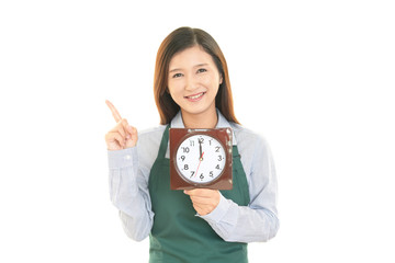 笑顔の女性