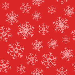 Obraz na płótnie Canvas Seamless snowflakes pattern.