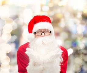 man in costume of santa claus