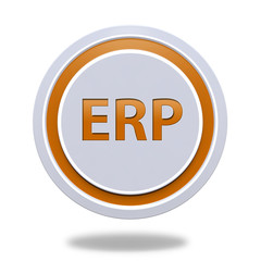 ERP circular icon on white background