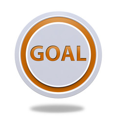 Gogal circular icon on white background