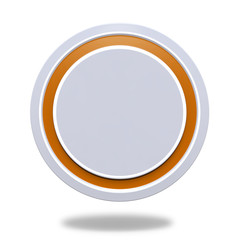 Ornage Circular button on white background