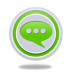 forum circular icon on white background