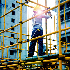 at construction site