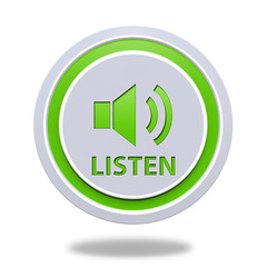 music circular icon on white background