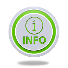information circular icon on white background