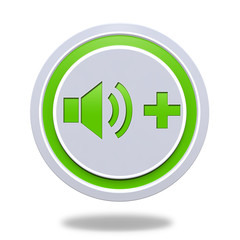 volume circular icon on white background