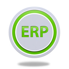 ERP circular icon on white background