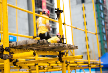 at construction site