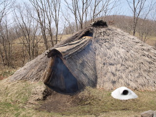 北斗遺跡の復元竪穴住居