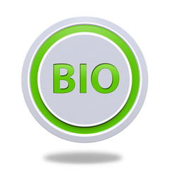 Bio circular icon on white background