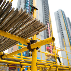 working on scaffolding