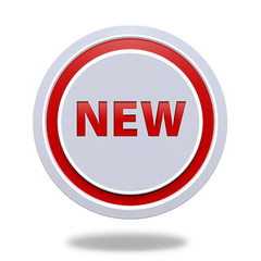 New circular icon on white background