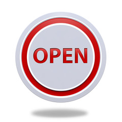 open circular icon on white background