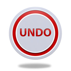 undo circular icon on white background