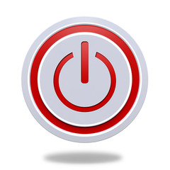 power circular icon on white background
