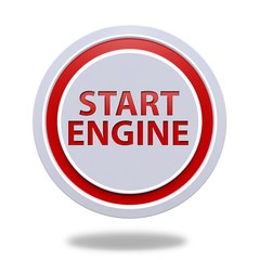 power circular icon on white background