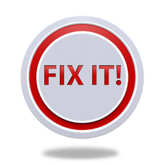 Fix it circular icon on white background