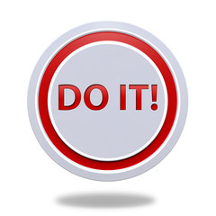 Do it circular icon on white background