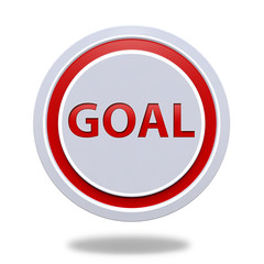 Gogal circular icon on white background