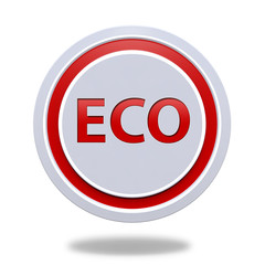 eco circular icon on white background