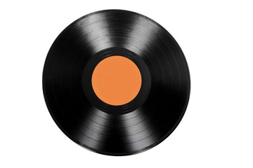 Vinyl disc isolated