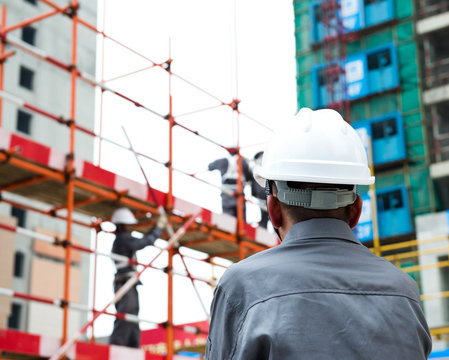 at construction site