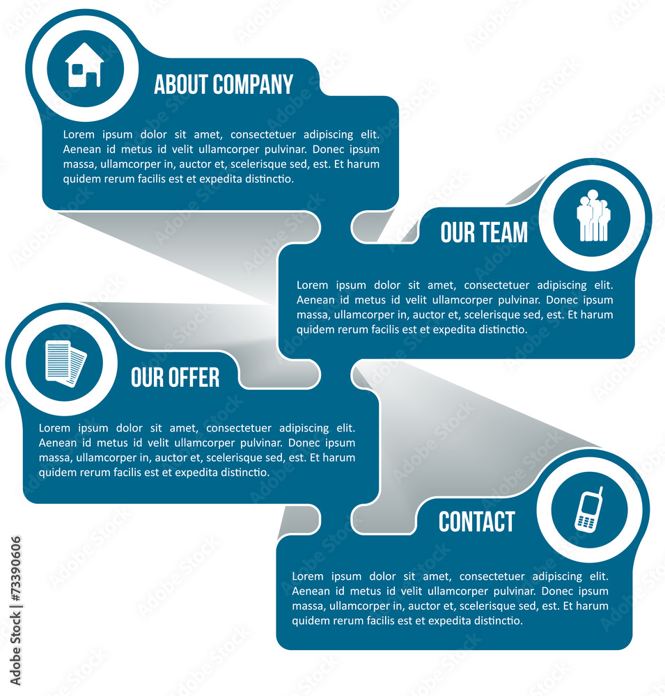 Poster abstract vector scheme for company information