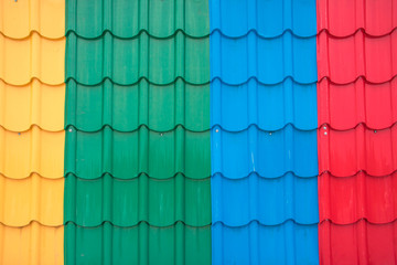 colorful metal sheet roof © chartgraphic