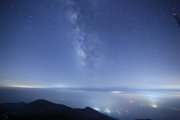 Fototapeta na wymiar Milky Way Galaxy, with Amazing Stars