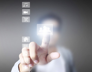 social network structure in  hand