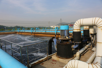 water treatment plant - water treatment plant within the pumps and pipelines