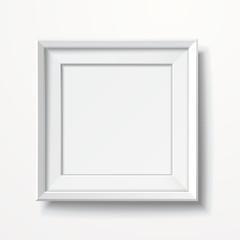 blank picture frame isolated on white