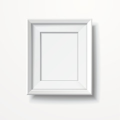 blank picture frame isolated on white