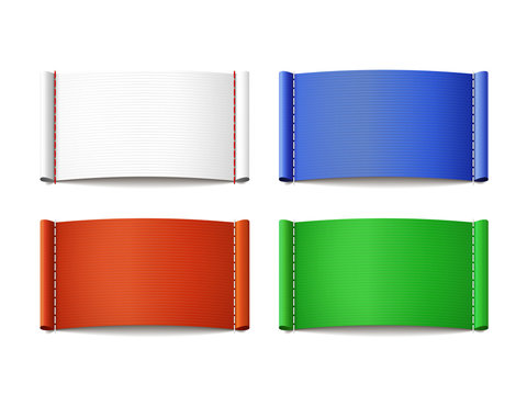 colorful blank labels set