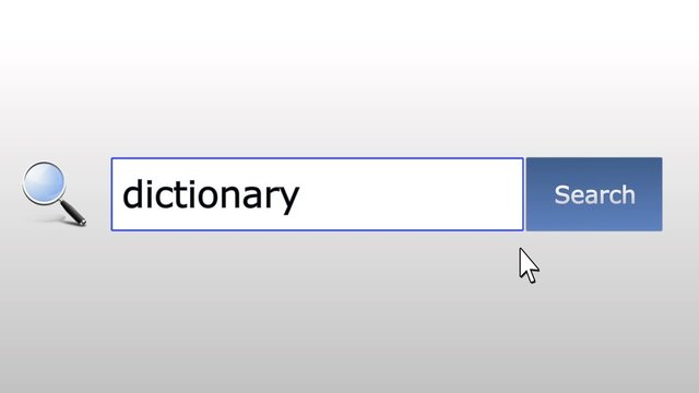 Dictionary - graphics browser search query, web page