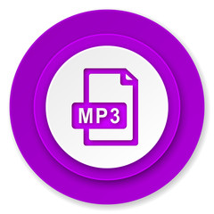 mp3 file icon, violet button