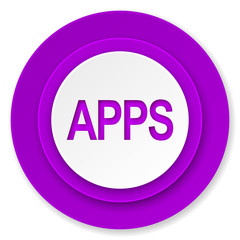 apps icon, violet button