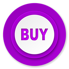 buy icon, violet button