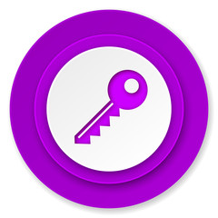 key icon, violet button