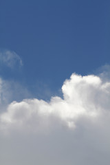 Clouds with blue sky