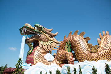 Dragon shrine in Suphan Buri Province